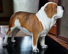 Vintage Breyer St  Bernard Dog Figurine   Model 328   1972 -1980 Era