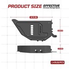 Metal Front Door Storage Pockets For Jeep Wrangler Jk Jku   2007-2017     Sturdy