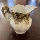 Antique R s  Germany Porcelain Creamer Pink Roses Gold Trim