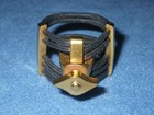 Silverstein Works Diamond Gold A-frame Alto Saxophone Ligature - Size Small Hr