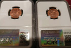 1957 - Rd P   D Ngc Ms66 Set - Bu Red Lincoln Cent - Nice Blazing  July Sale  2