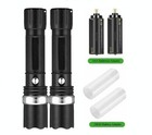 2xflashlight 900000lm High Power Tactical Hiking Led Torch Police battery Holder