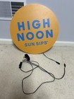 High Noon Sun Sips Vodka Seltzer Hanging Led Light Sign Decoration  see Video 