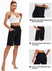 Special Magic Women Sweat Shorts Pockets Athletic Lounge Workout Bermuda Knee