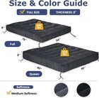 8  Futon Mattress Full Size  Thick Futons Sofa Couch Bed Sleeper Sofa Bed  Floor