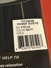 Phiten Titanium Power Sleeve Navy Large - New - Free Ship