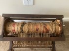 Antique Table Top Rug Weaving Loom Weaver 15 5  W X 14 5  H