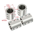 4 Steel Tube Clamps Weldable Bolt On 1 75  1 3 4  Roll Cage Mounts Cage Clamps