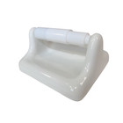 Vintage White Ceramic Tile Tp Holder Toilet Paper Porcelain Mid Century Modern