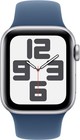 Apple Watch Se 2 40mm Silver Aluminum - Denim Sport Band Mxec3ll a