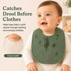 Muslin Baby Bibs Unisex Boys Girls Cotton Drool Bibs Adjustable Newborn
