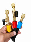 Fieldpiece Hr3b Ball Valve Refrigerant Hose Set  3  With Color Tags - 1 4  X 1 4