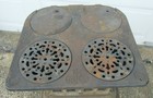 Rare 1885 Golden Star Sad Iron Heater Stove Myers   Osborn 4 Burners   Stove Top