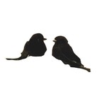 Mini Gothic Black Crows Fairy Garden Miniature Raven Bird House Halloween Decor