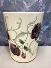 Jubilee Bordeaux   Chambord Rose Floral Amethyst Plastic Waste Basket 309