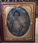 Original 1 9 Ninth Plate Tintype Civil War Young Boy Soldier Antique Tintype