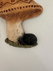 1970   s Mushroom Decor Handmade Wall Hangings