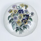 Vintage Large Multicolor Floral Chinese Porcelain Trinket Box 7-inch Home Decor