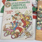 Lot Of 5 Vintage Christmas Santa Claus Coloring Books Sticker Fun 1980 s Unused