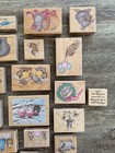 Retired House Mouse Designs Lot 24 Wood Mounted Rubber Stamps Stampabilities