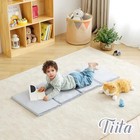 Kids Nap Mat  Foldable Play Mat  Sleeping Pad  Folding Kinder Mat Grey