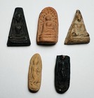 Lot Of 5 Rare Antique Thai Amulets