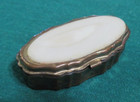 Vintage Brass-tone 2-section Pill Box Made In Hong Kong