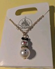 New Disney Parks Christmas Mickey Snowman Earrings   Necklace Set
