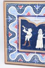 Mirjana Mladinov Mim Hand Painted Tile Art Jewish Wedding Hebrew Scene Plaque