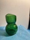 Antique Green Glass Eye Bath - Boval Trade Mark - Rare Medical Collectible 01 