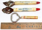 3   Vintage Advertising Can Bottle Openers