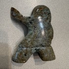 Vintage Inuit Soapstone Carved Lg Dancer Eskimo Signed