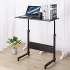 Rolling Angle Adjustable Height Laptop Sofa Desk Overbed Computer Table Stand