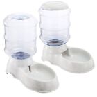 Self Dispensing Pet Dog Cat Food Feeder Waterer Dispenser Gravity Auto Dish Bowl