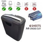 Electric Paper Shredder 10l Cutter Office Dvd Cd Credit Card Heavy Duty Destroy