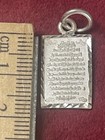 Small Sterling 800 Silver Shiny Ayat -al Kursi  Islamic Pendant 1 75   
