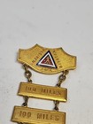 Antique Original Rare American Walkers Association Miles Metal Medal