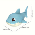 2pcs Wind-up Cartoon Shark Water Toys     Fun Summer Bath   Beach Play Set - New