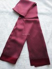 Mens 100  Silk Scarf Double Layer Men Long Neckerchief Red Dot Cravat Elegant