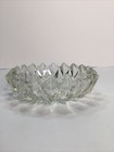 Vintage Large Crystal Glass Cigar Cigarette Ashtray 7 5    Heavy Candle Holder