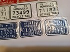 Vintage Lot Of 11 Honolulu Bicycle License Plate Tags 1964  1972 And 1975  Nos