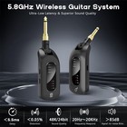 5 8ghz Wireless Guitar Audio System - Rechargeable Transmitter And Receiver W   