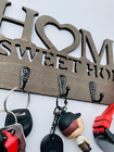 1pc Wall Mounted Sweet Home Decorative Key Holder  Key Wall Hook  Creative  New