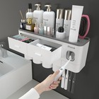 Toothbrush Holders For Bathrooms  4 Cups Toothbrush Holder Wall 4 Cup White