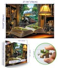 Vintage Train Jigsaw Puzzle 1000 Pieces 27 6 X 19 7 Inch
