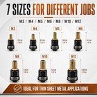 Carbon Steel Rivet Nut Tool Set M3-m12 77pcs  Riveter Kit For Auto metal