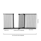 30-69 Inch Extra Wide Baby dog Gate  Metal Auto Close  Pressure Mounted Pet Door
