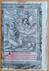 Judgement Brigitte Large Woodcut Post Incunable Leaf Hortulus Animae- 1516