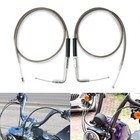Stainless Steel Throttle And Idle Cable Set Fits Harley Davidson 42  56579-02a
