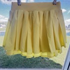 Alo Yoga Grand Slam Tennis Skirt Butter Yellow Pleated Skort Sm Nwot 
